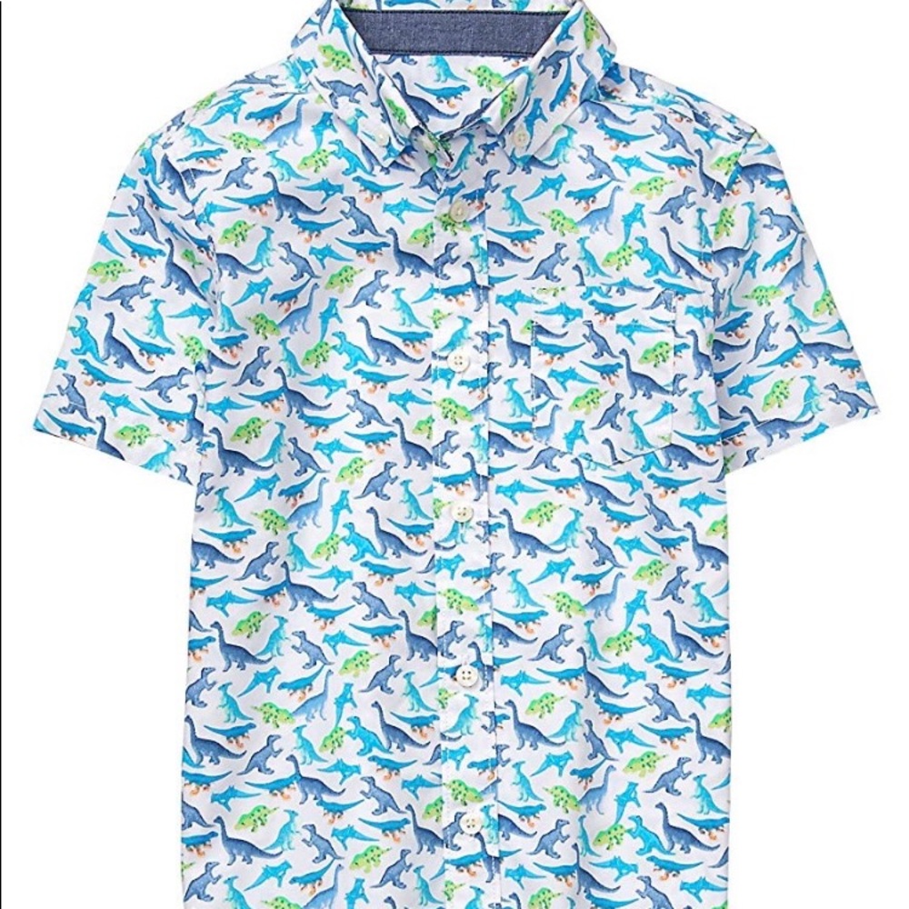 Gymboree Size XS Dino button up shirt